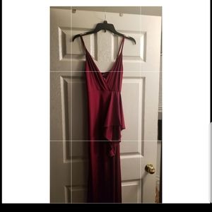 Womens Long Maroon dress Size Small